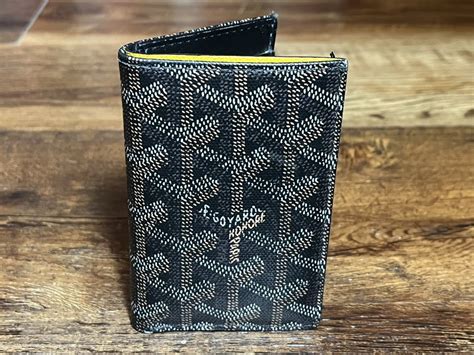 saint pierre card holder goyard|goyard card holder inside.